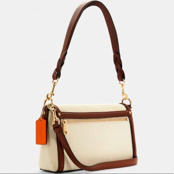 Authentic COACH 1941 Leather/Canvas magnetic flap shoulder/satchel/Crossbody - Picture 15 of 16